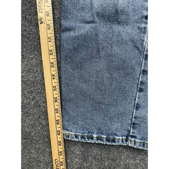 Levis 505 Jeans Men 38x32 (34x29.5) Blue Straight Leg Medium Wash - Picture 9 of 11